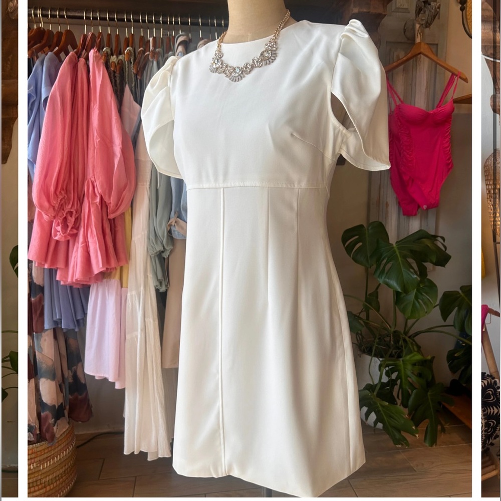 uff Draped Short Sleeve Pencil Mini Dress